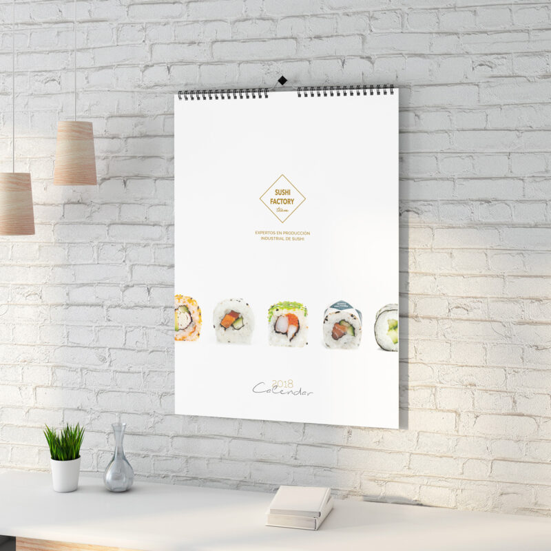 Sushi Factory Team. Diseño Calendario