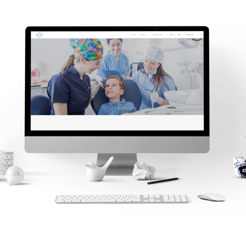 Desarrollo web Clinica Dental Soma. Sección odontopediatría